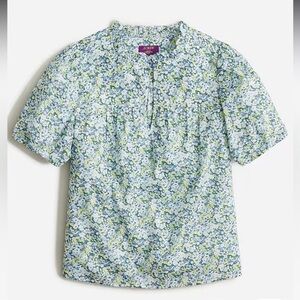 J. Crew Ruffle-trim short-sleeve top in Liberty® Thorpe
Hill fabric
Size Large